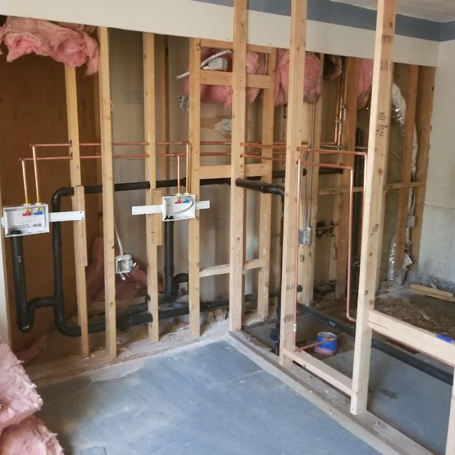 Rough-in copper and drain pipes for Shower Repair in Wauseon